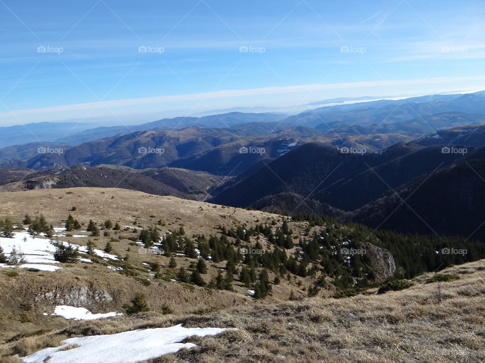 Mountain view winter time Kopaonik