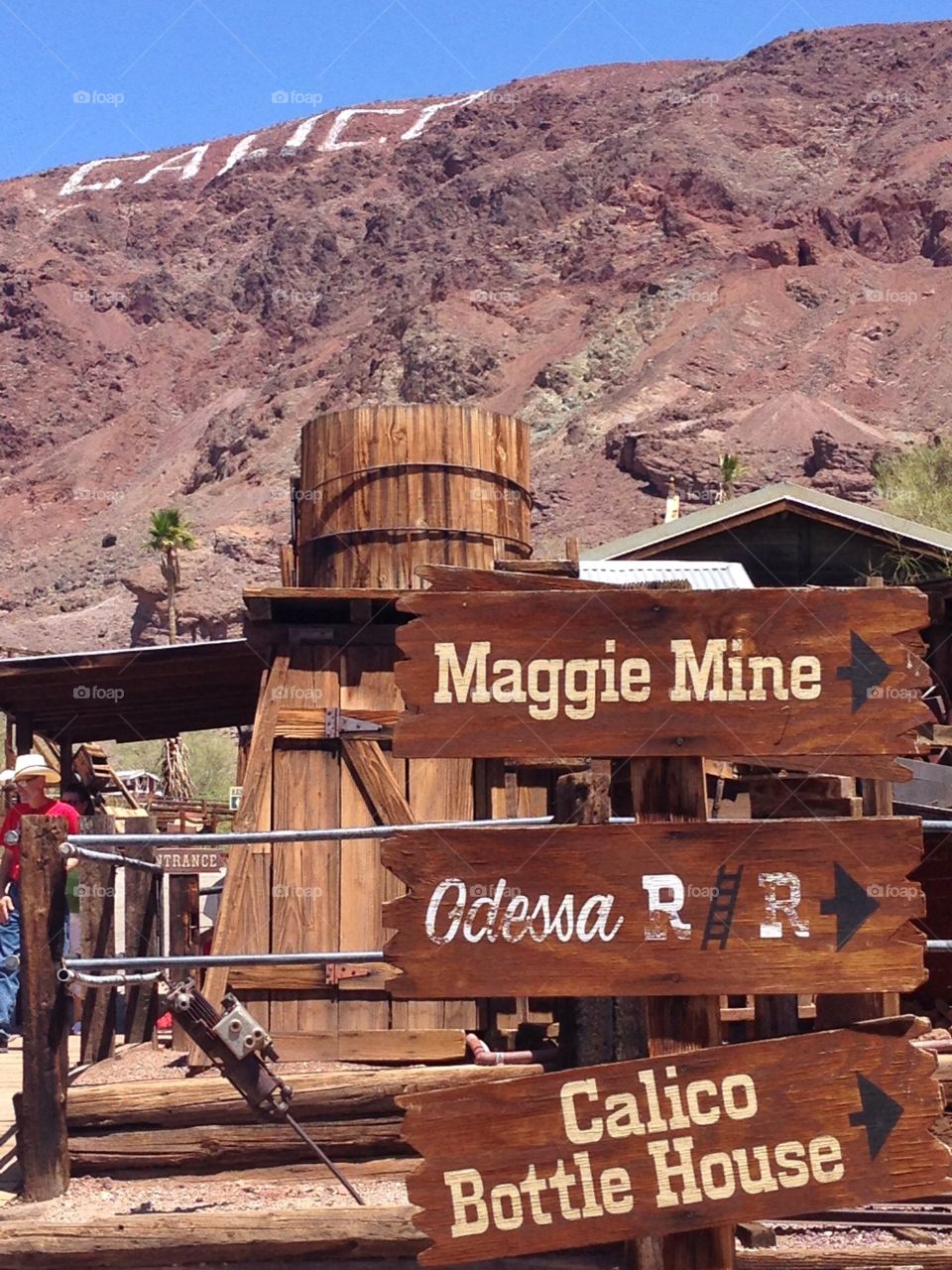 Signs Made of wood at Calico. Signs Made of wood at Calico ghost town
