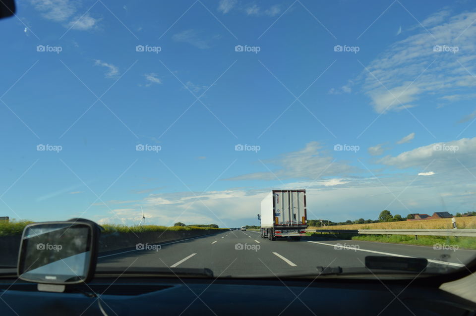 view from a car