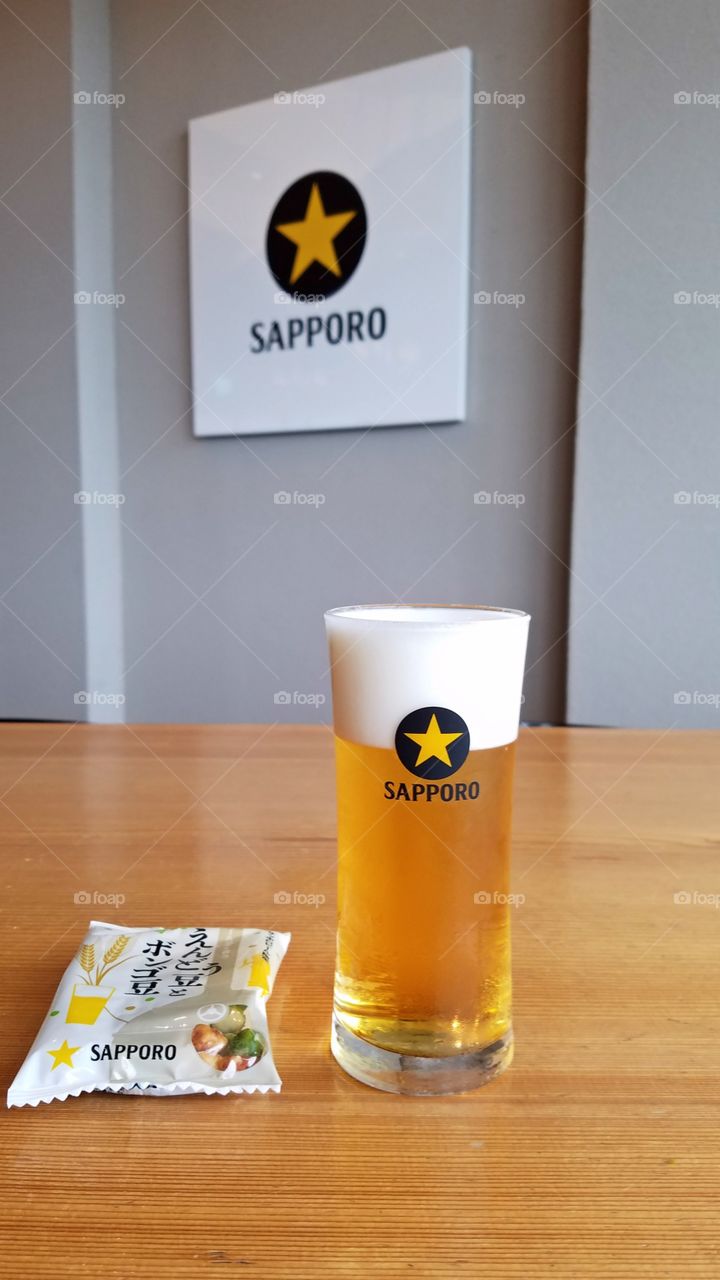 Sapporo draft beer