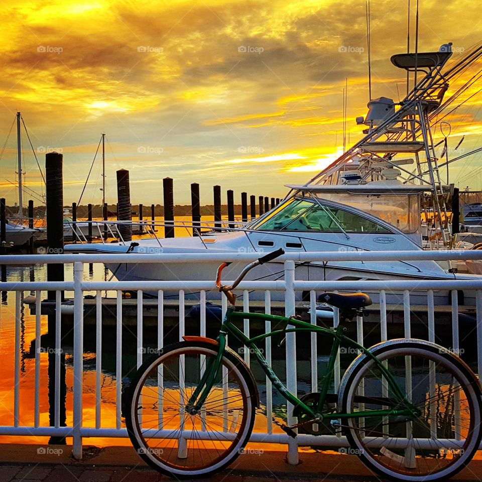 From bicycle to boat. i saw the bicycle and thought it had a great story to be told