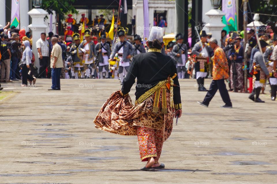 Commander of traditional javanese army of Yogyakarta palace