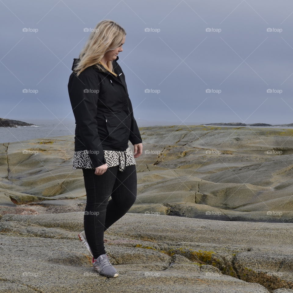 Girl at the coast