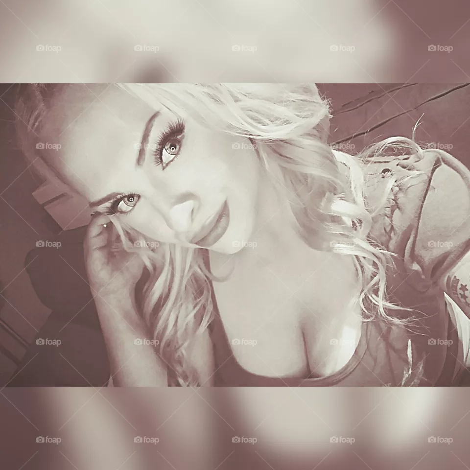 sexy sepia babe portrait
