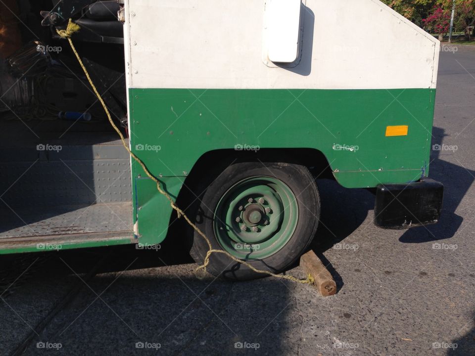 Old truck having bad time with park brakes abs redneck solution