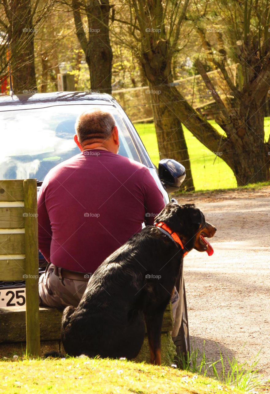 waiting with Daddy