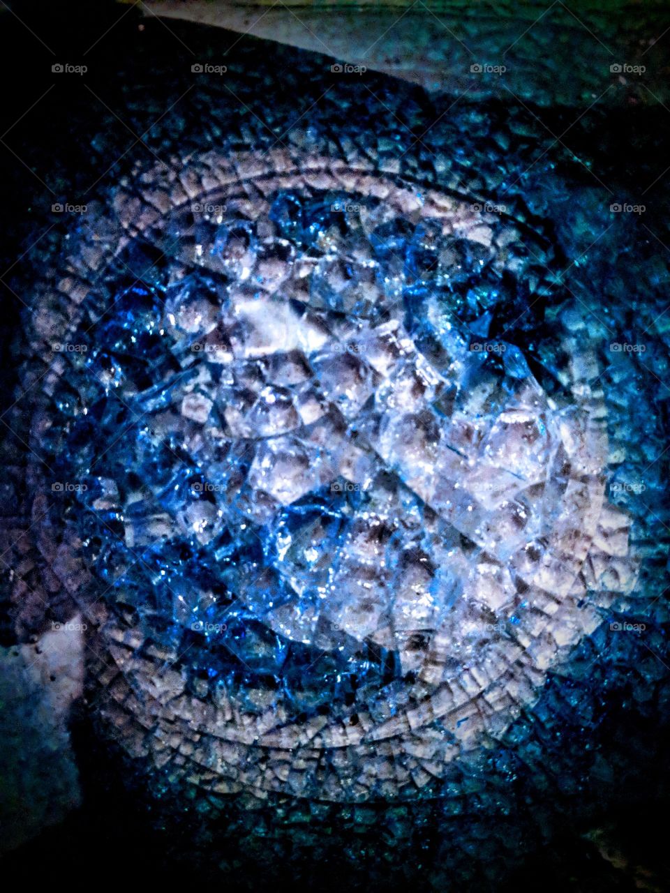 Abstract Closeup Geode Coaster