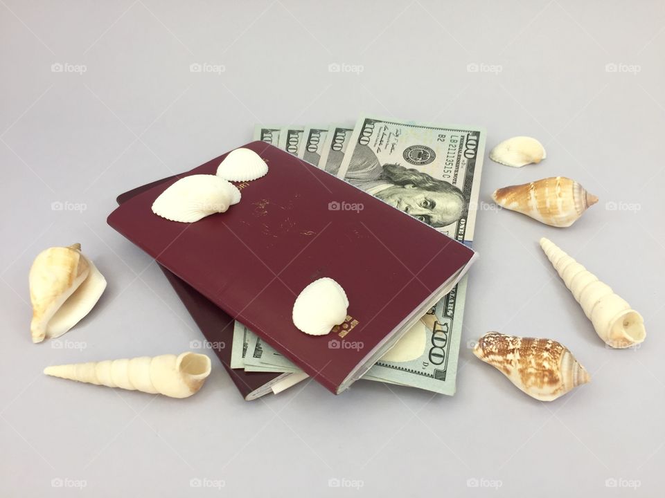 Passport and money 