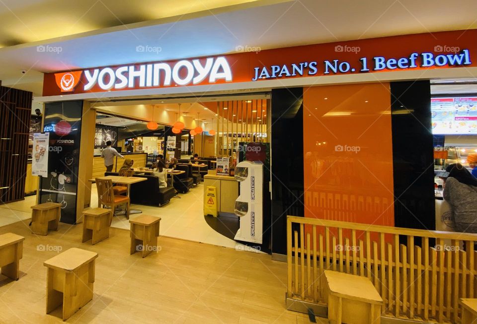 Yoshinoya resto at Jakarta