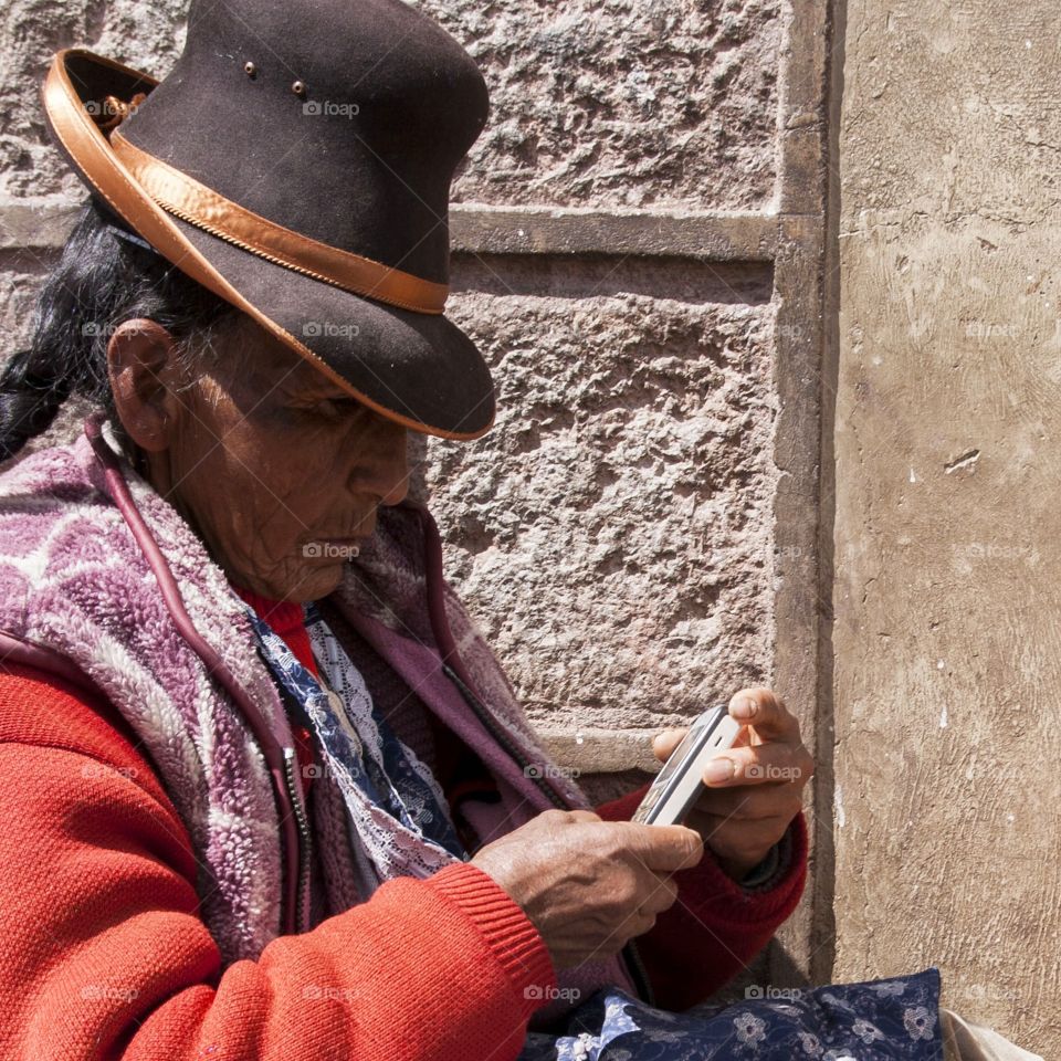 Peruvian old lady