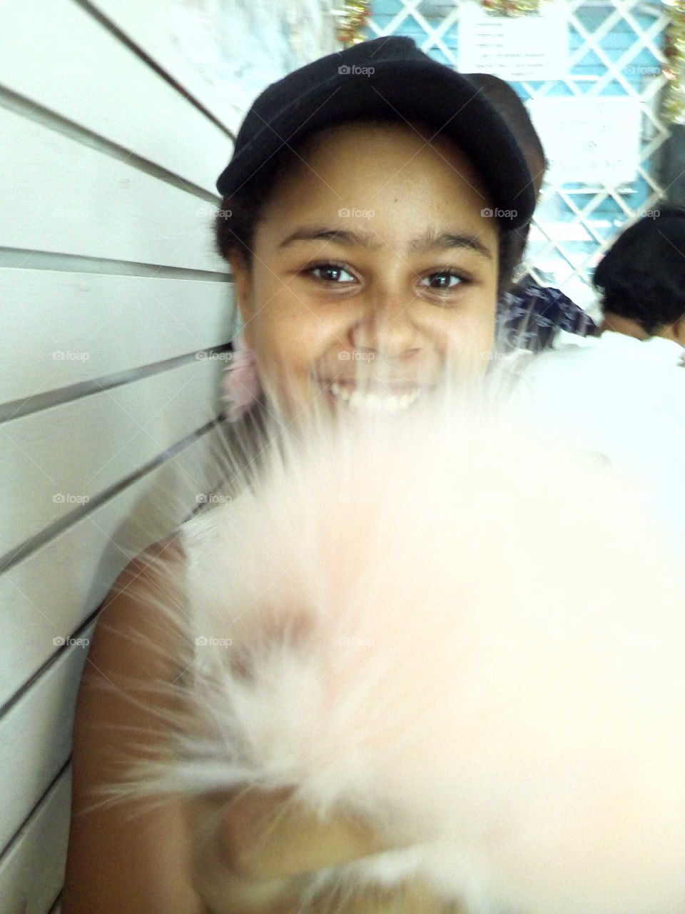 today was very fresh to see this beautiful face was very joyful and smiling I love to see when she smile.