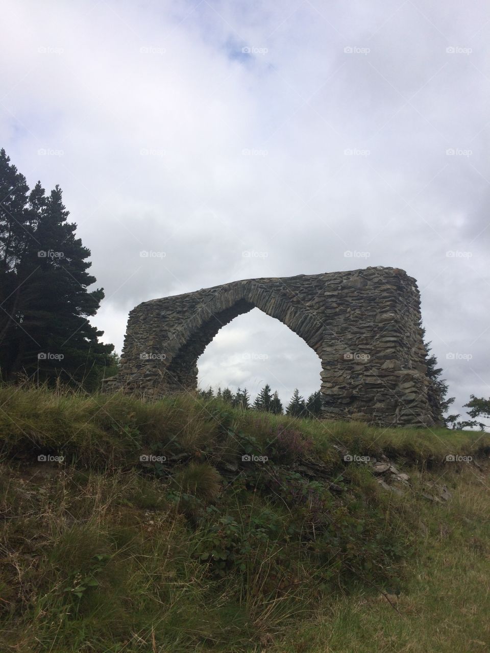 An old bridge on the Welsh countryside