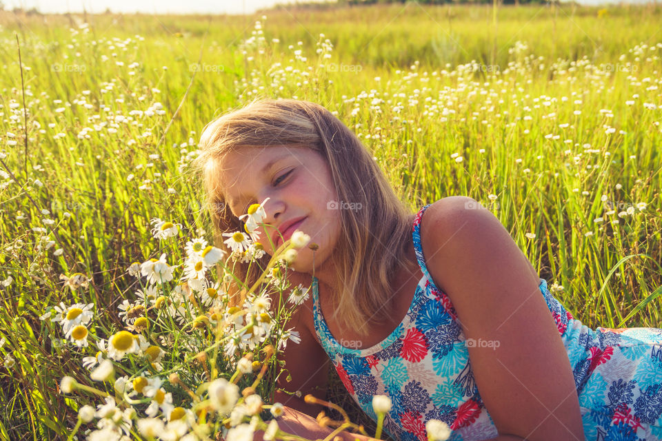 Girl enjoying good weather