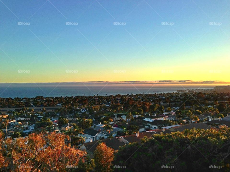 beach sunset clouds view by itsAus