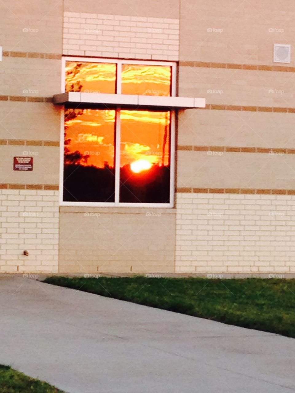 Sunrise reflection
