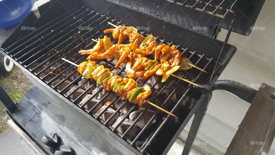 shrimp kabobs