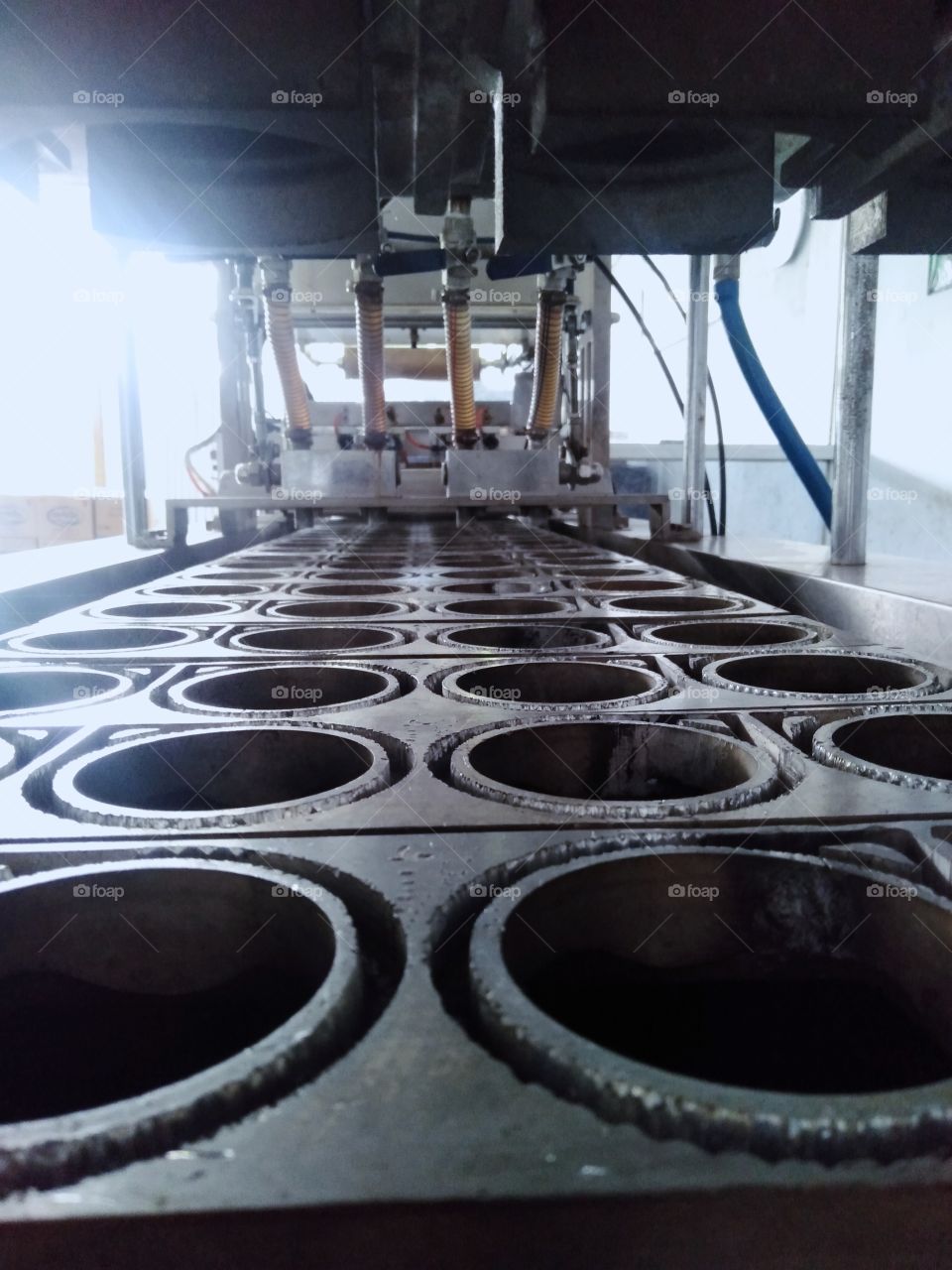 This tool is part of the mineral water refill machine which functions to arrange the formation of plastic cups that will be filled with mineral water