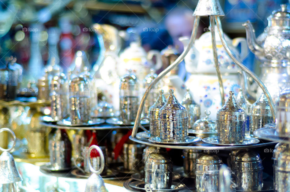 Tea Sets in Grand Bazaar, Istanbul
