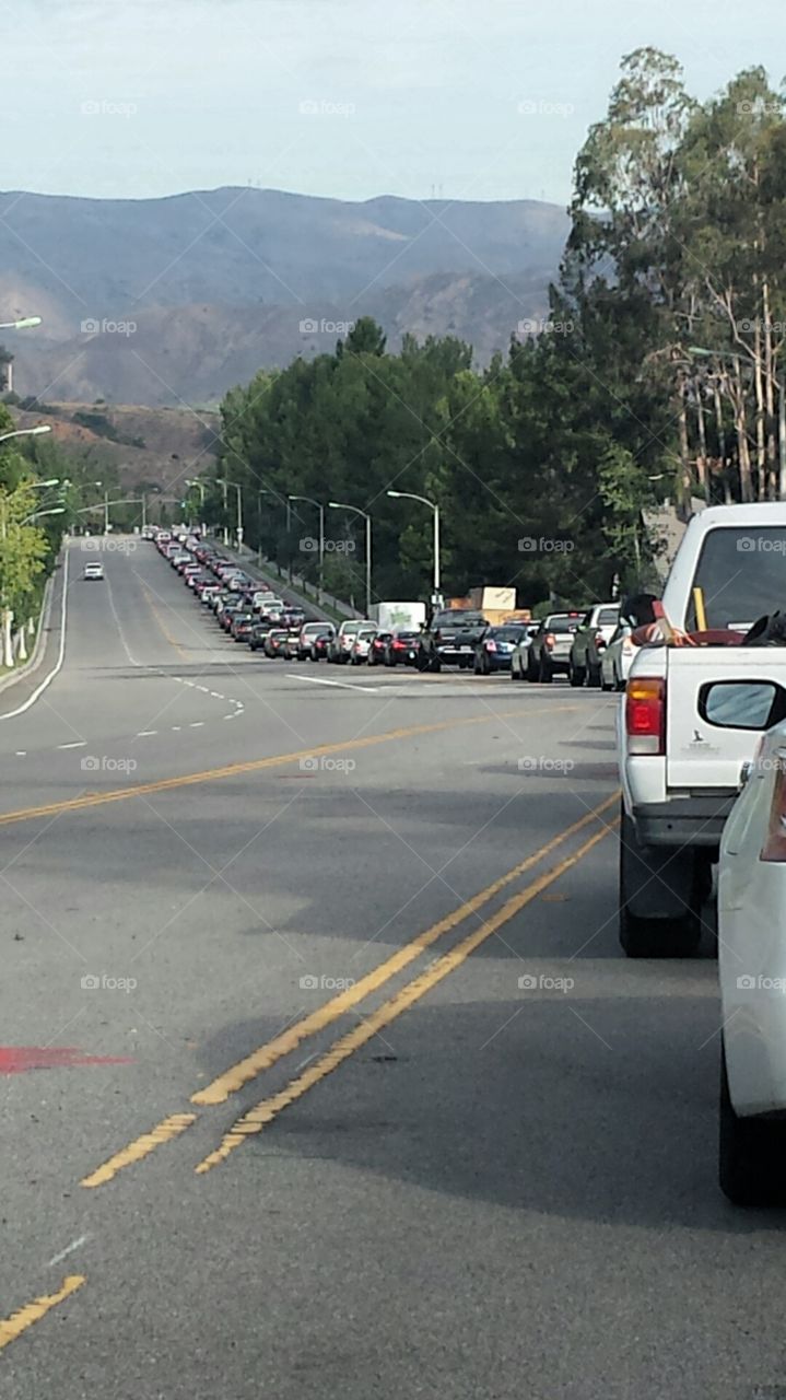 Morning Traffic. A moment in a 3 hour ride to work that normally takes 40 minutes.