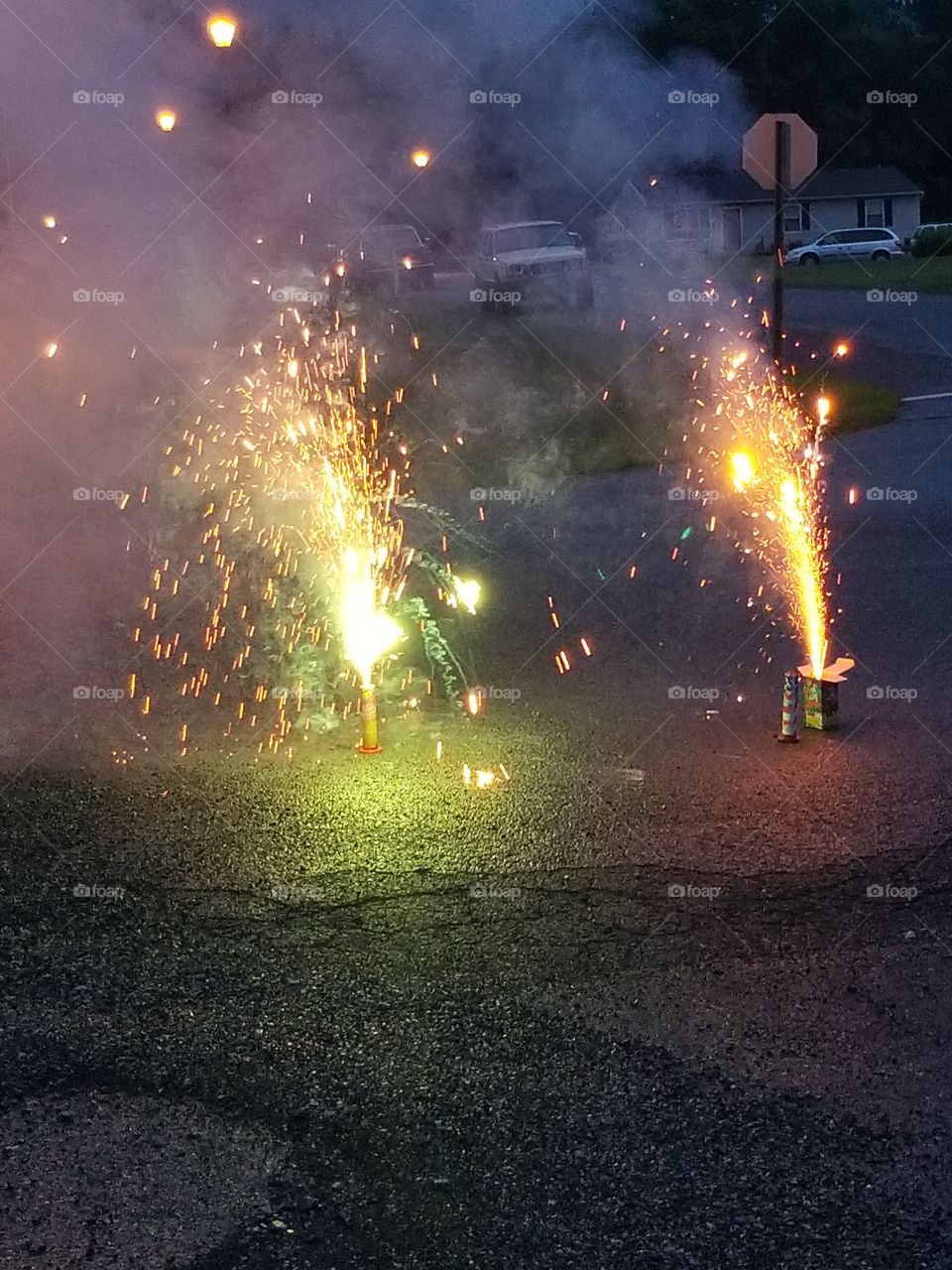 Sparks fly on the 4th of July!