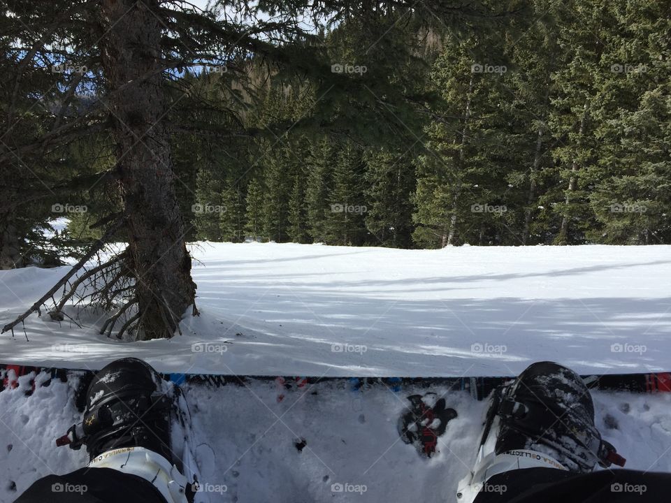 Snowboarding at Ski Santa Fe.