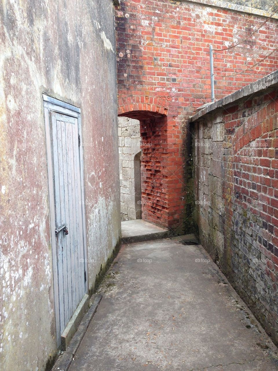 Corridor, doorway Hurst Castle
