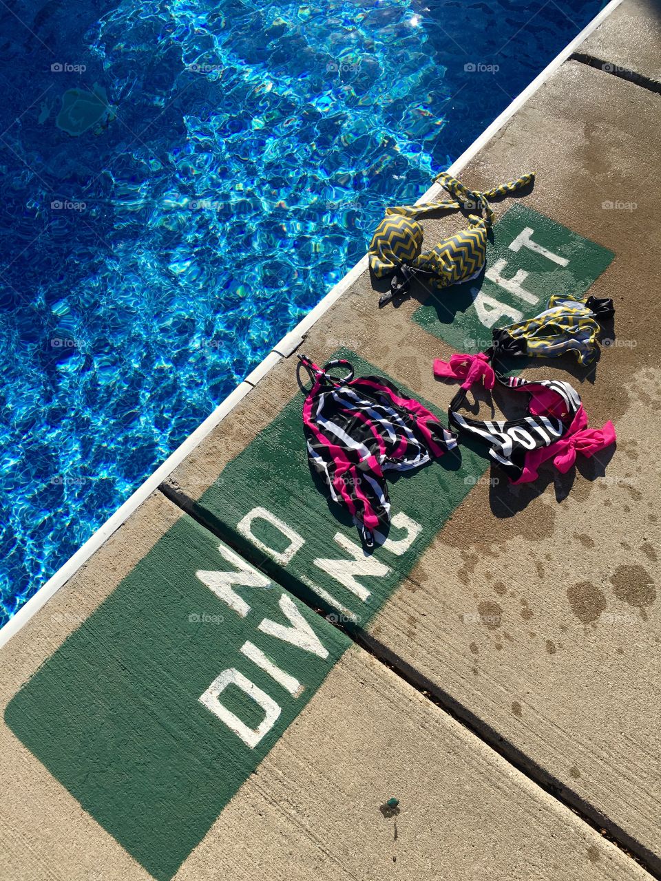 Stripping at the pool