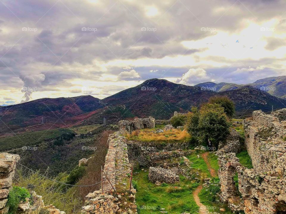 Noon at the ancient Castle of Palamidi in Nafplio
