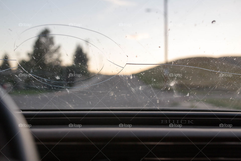 dirty windshield