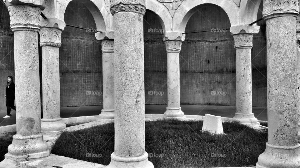 Columns in Black and White