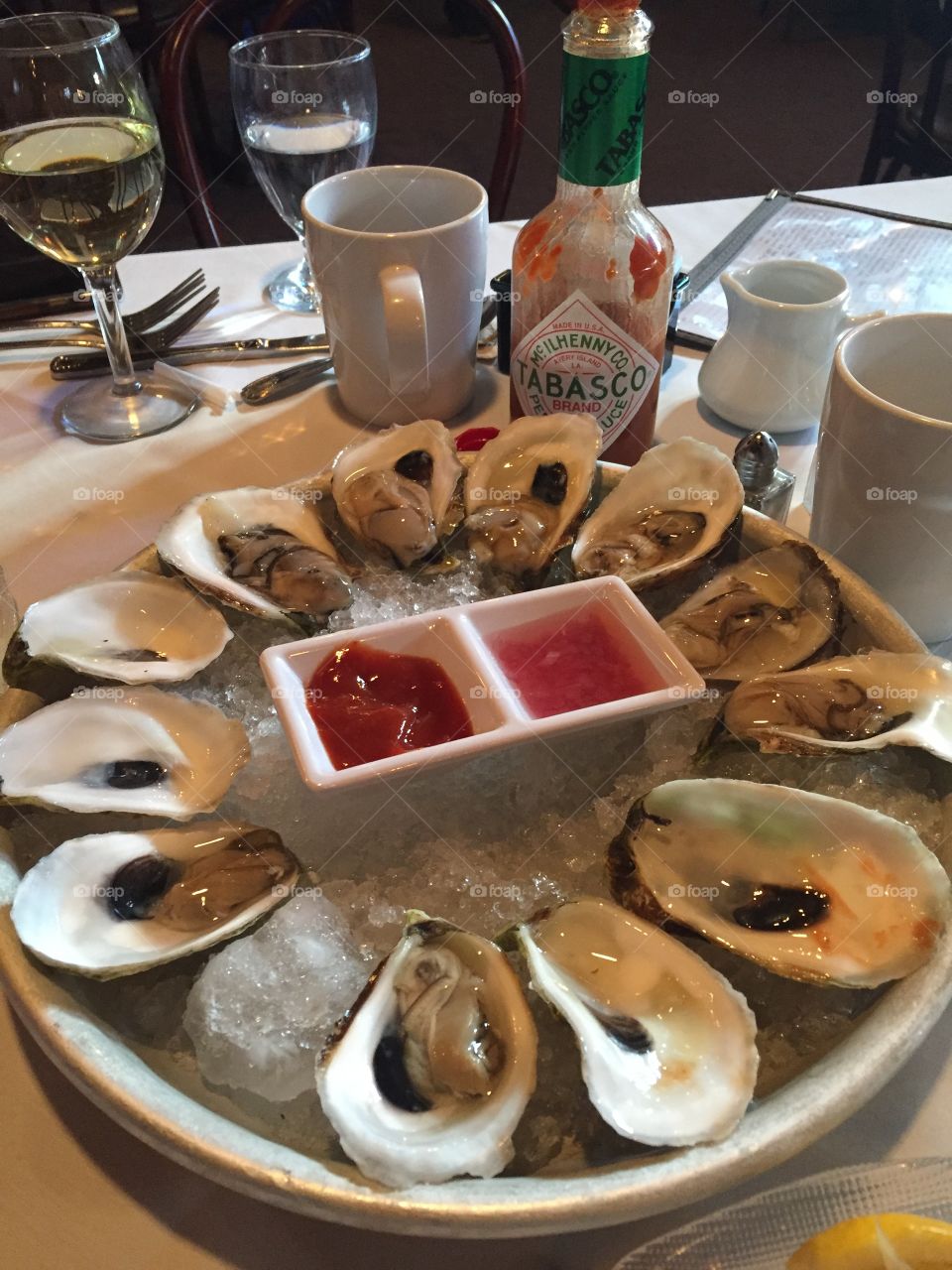 Fresh oysters NYC