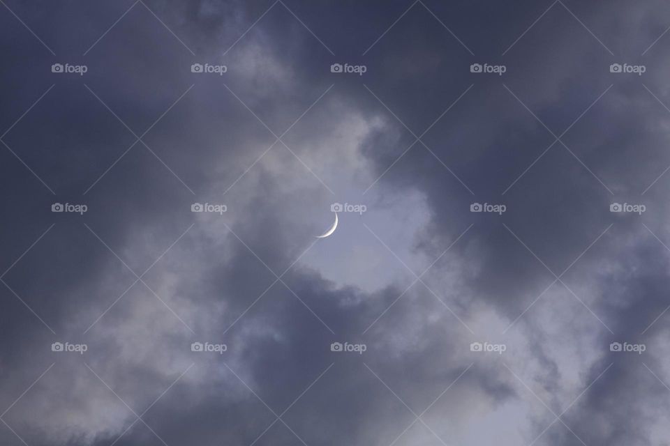 Clouds & Moon