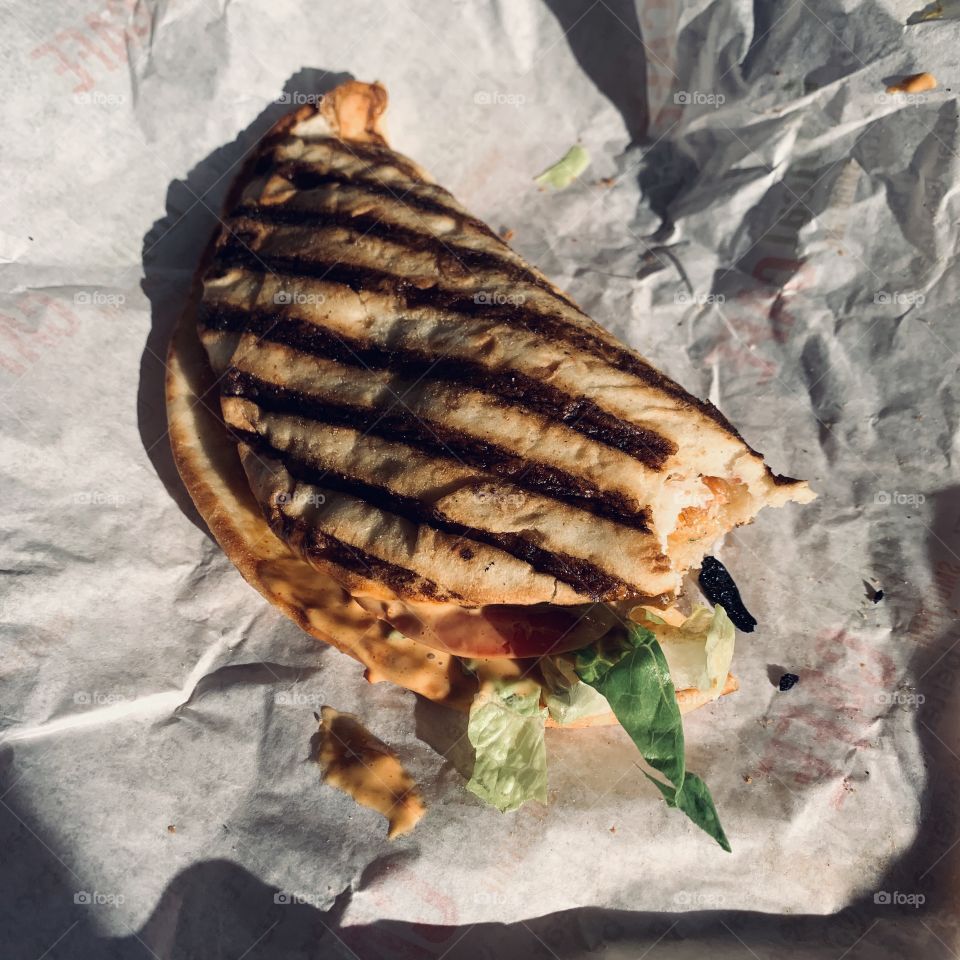 Chipotle Chicken Club Flatbread from Tropical Smoothie Cafe