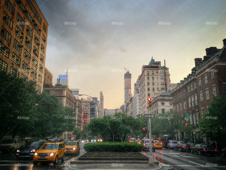 Park Avenue after the rain