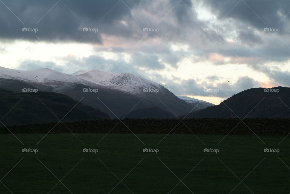 Sunrise in Lake District 