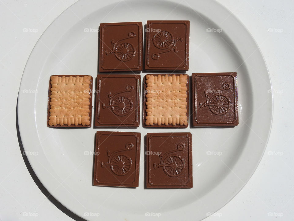 Chocolate Square Biscuits