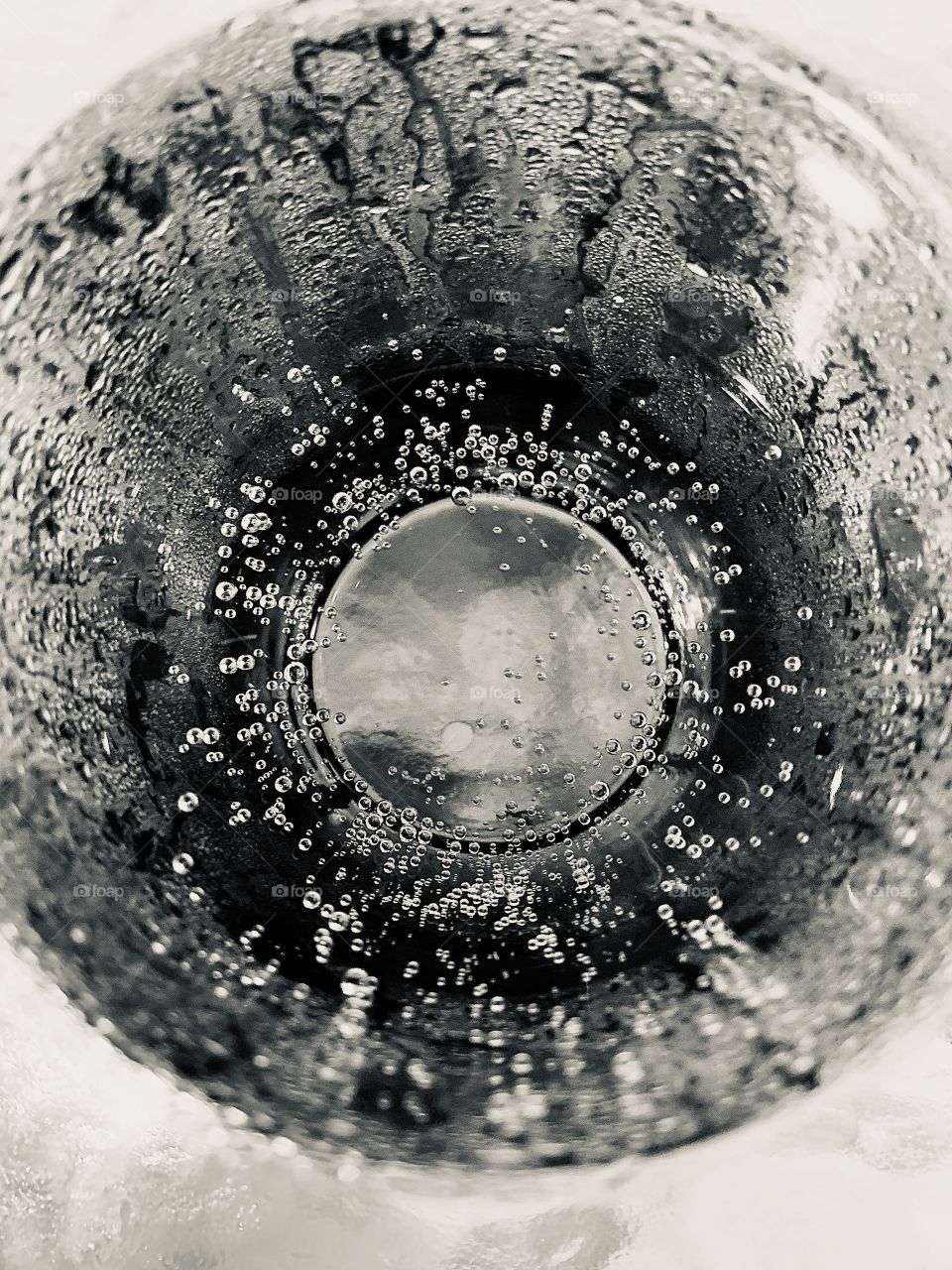 The eye of a glass