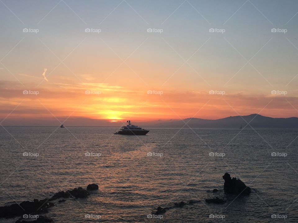 Sunset, Water, Sea, Dawn, Ocean