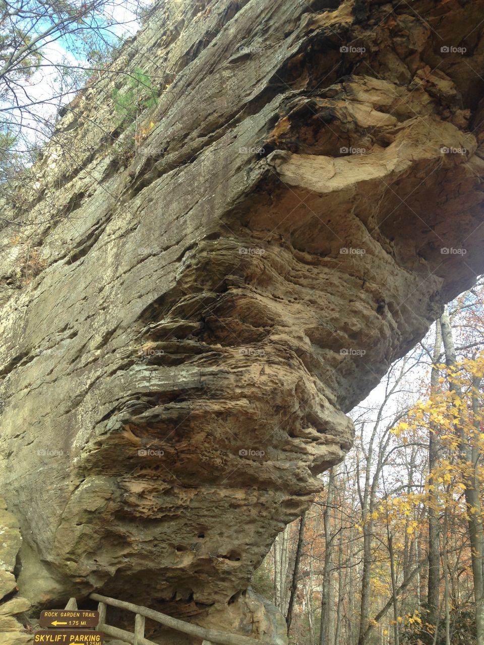 Natural bridge Kentucky. Hiking in Kentucky up to Natural Bridge on a beautiful November day.