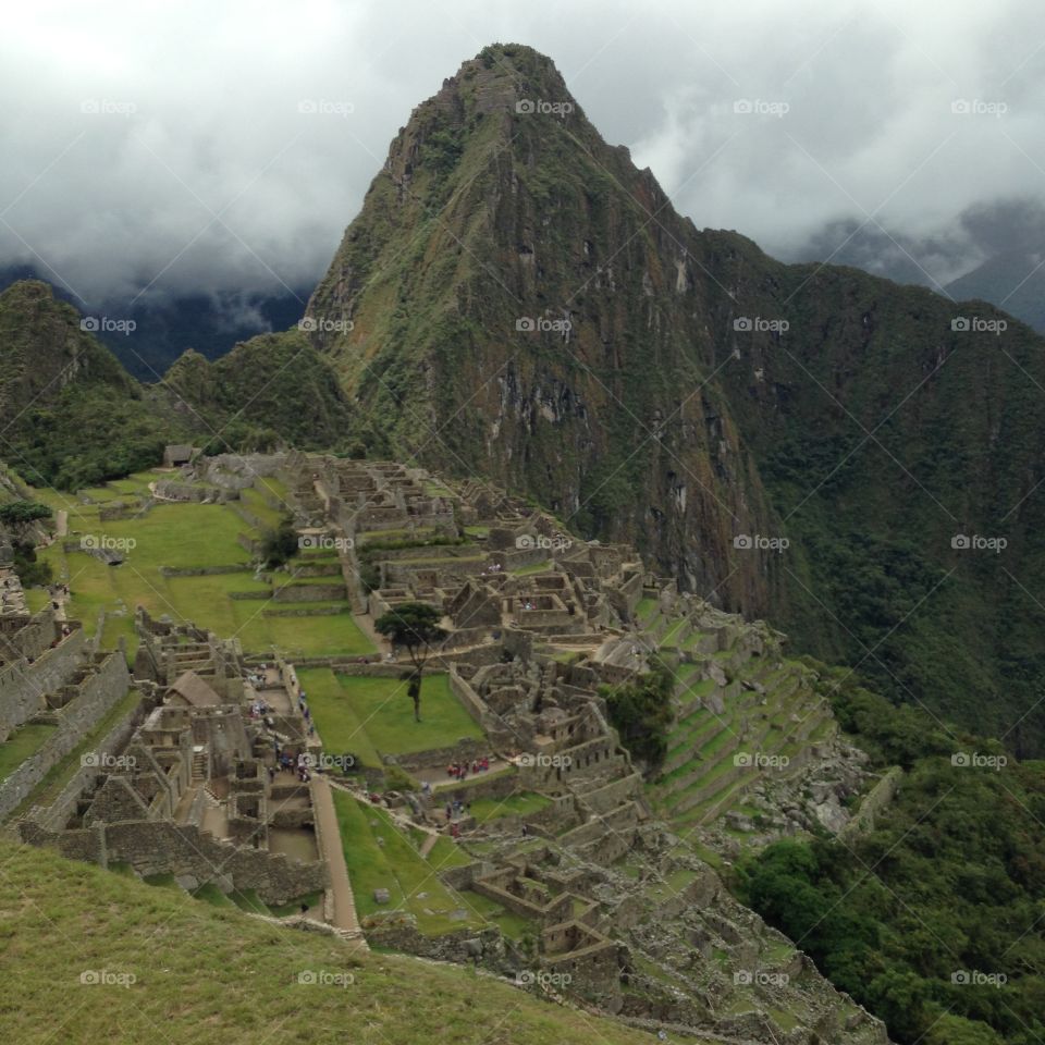 Machu Picchu. Ancient Incan ruins found in Peru