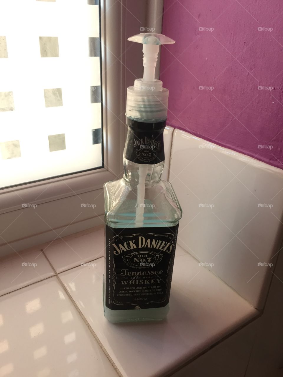 DIY Jack Daniels soap dispenser