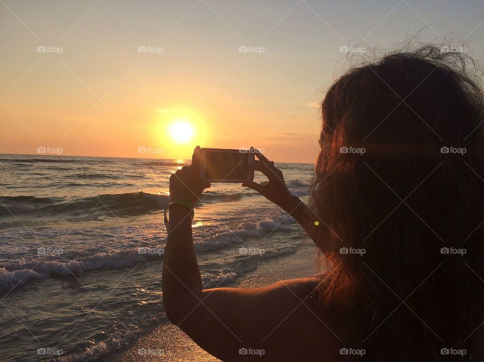 Capturing the sunset 