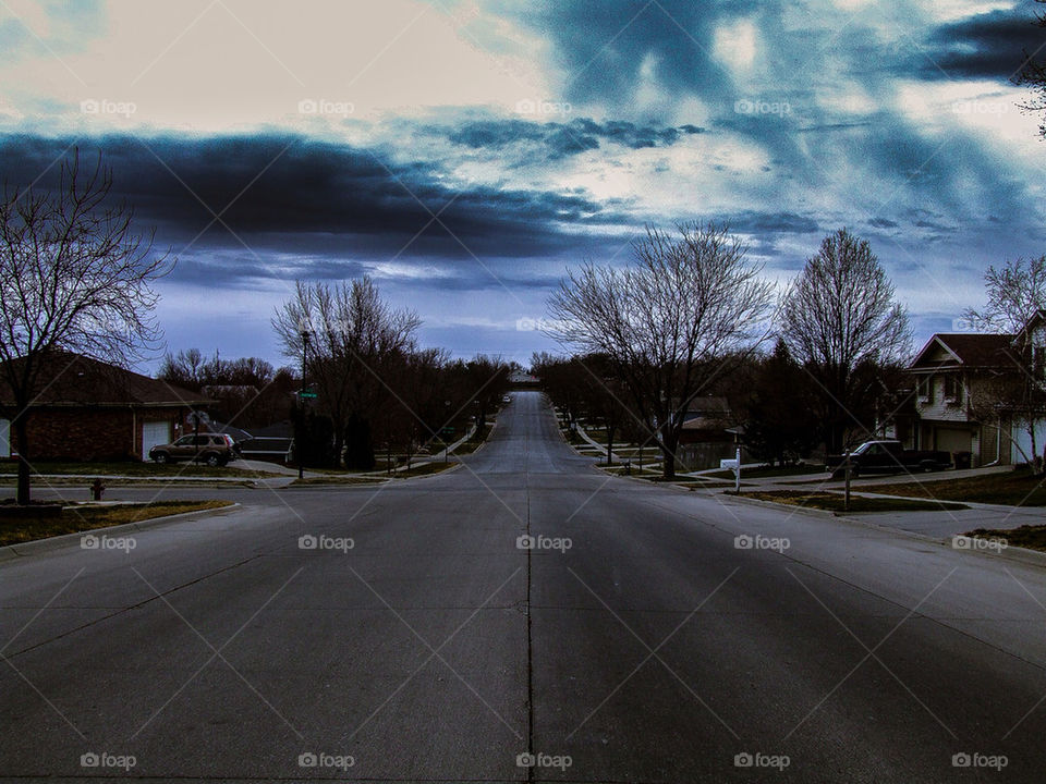 Straight forward thinking. With a pretty blue sky.