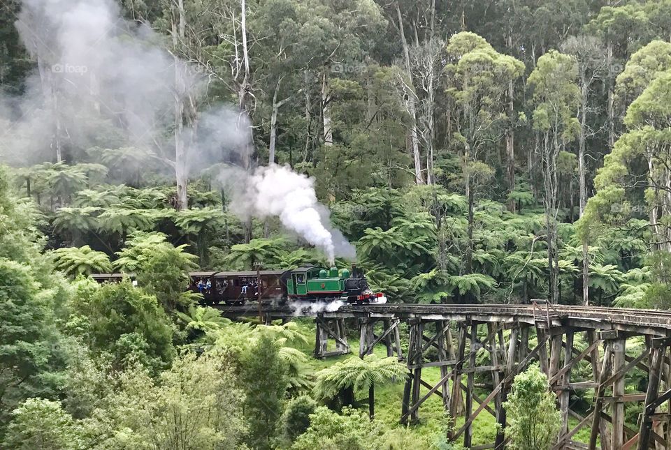 Old Puffing Billy Steam Train