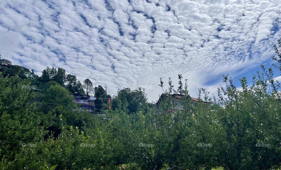 A cloudy day casting over the sky 