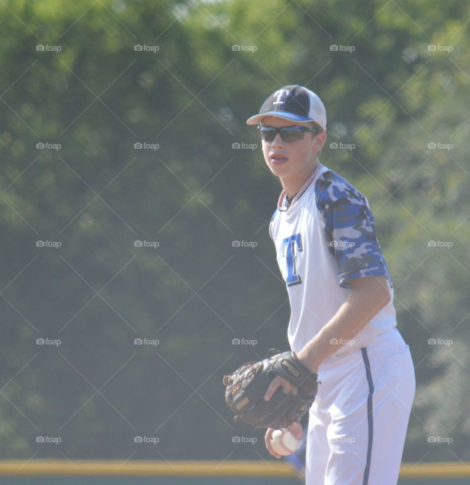 Portrait of baseball player