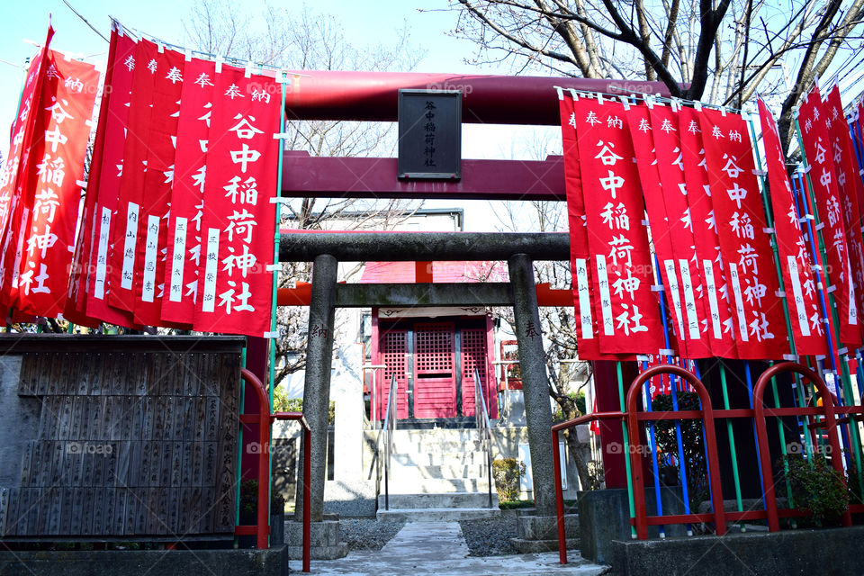 Small shrine(suginami-ku, Tokyo yanaka inari shrine)