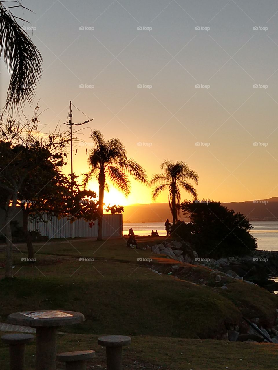 por do sol em Florianópolis