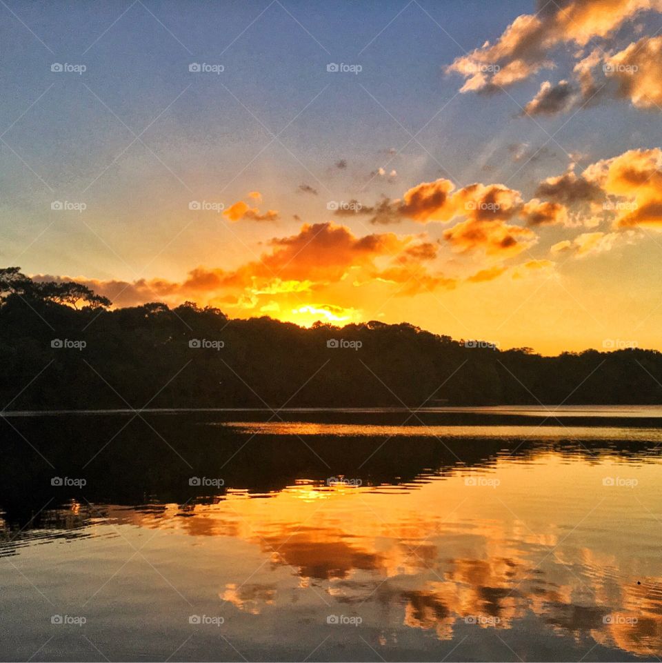 Sunset, Dawn, Water, No Person, Sun