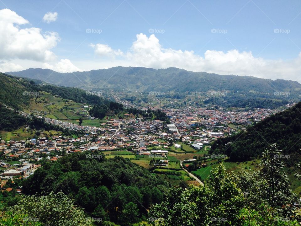 San Pedro Soloma. View of city in Guatemala